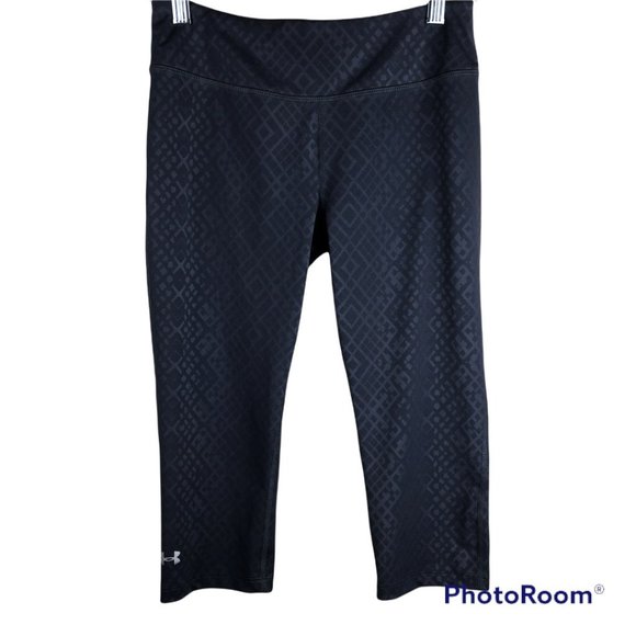 Under Armour Heat Gear Crop Work Out Leggings, Size Sm - Picture 1 of 8